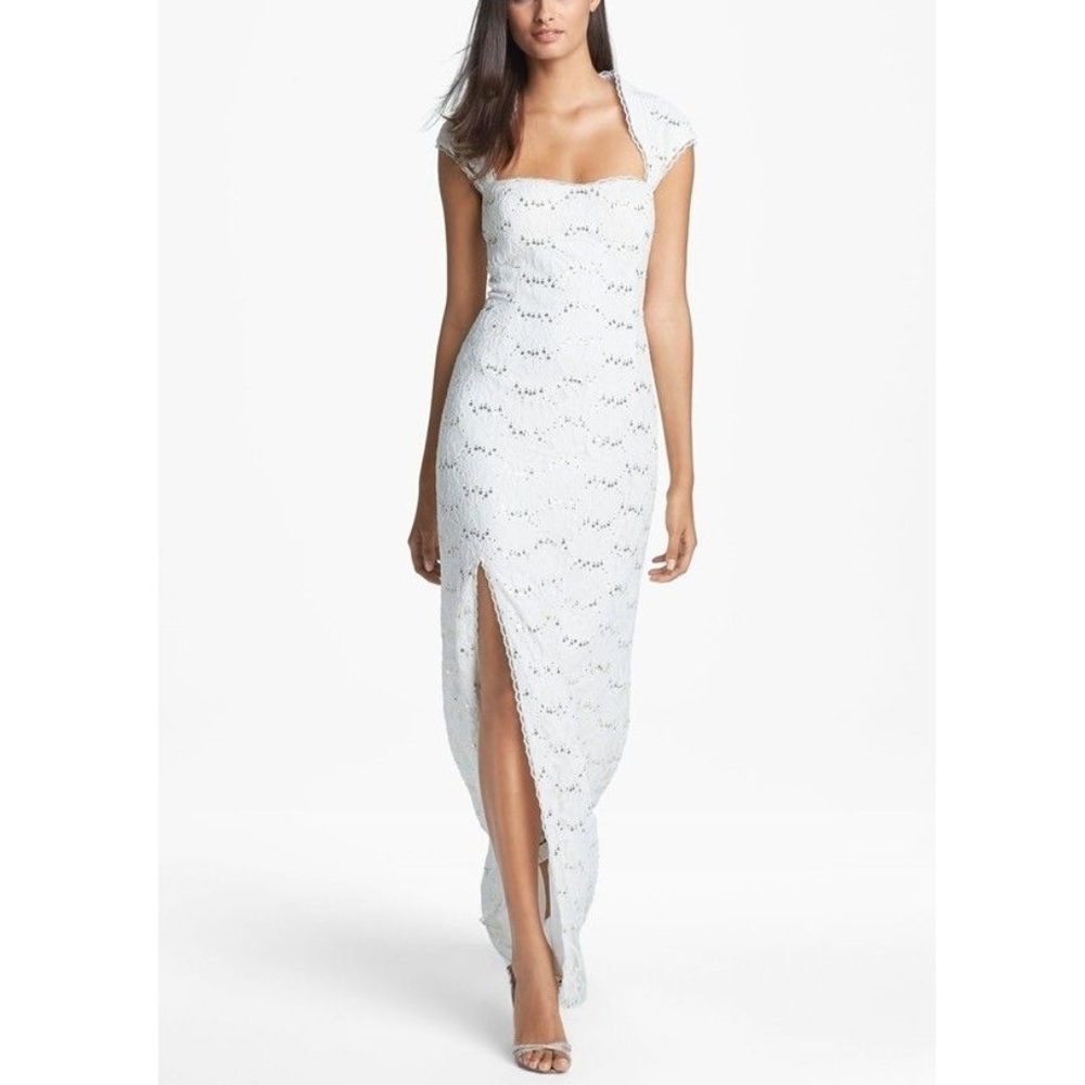 Embellished Lace Gown
